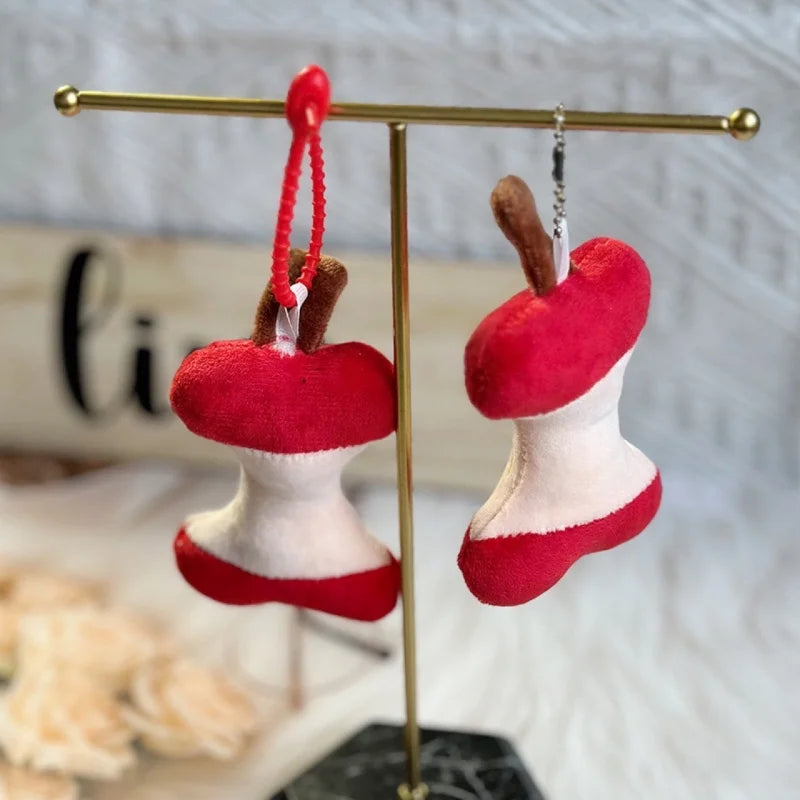 Apple Core Character Bag Charm