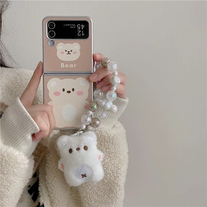 Teddy Bear Galaxy Z Flip Phone Case (2 Designs)