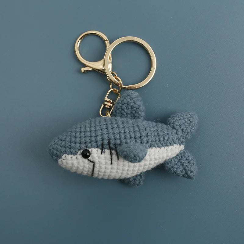 Handmade Crochet Ocean Friends Keychain Charm