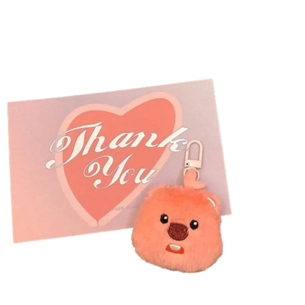 Cartoon Plush Doll Pendant Cute Bunny Brooch Doll Bear Frog Bag Pendant Diy Keychain - Ice Cream Cake