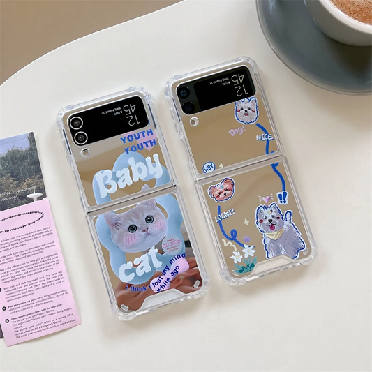 Mirror Pets Galaxy Z Flip Phone Case (2 Designs)