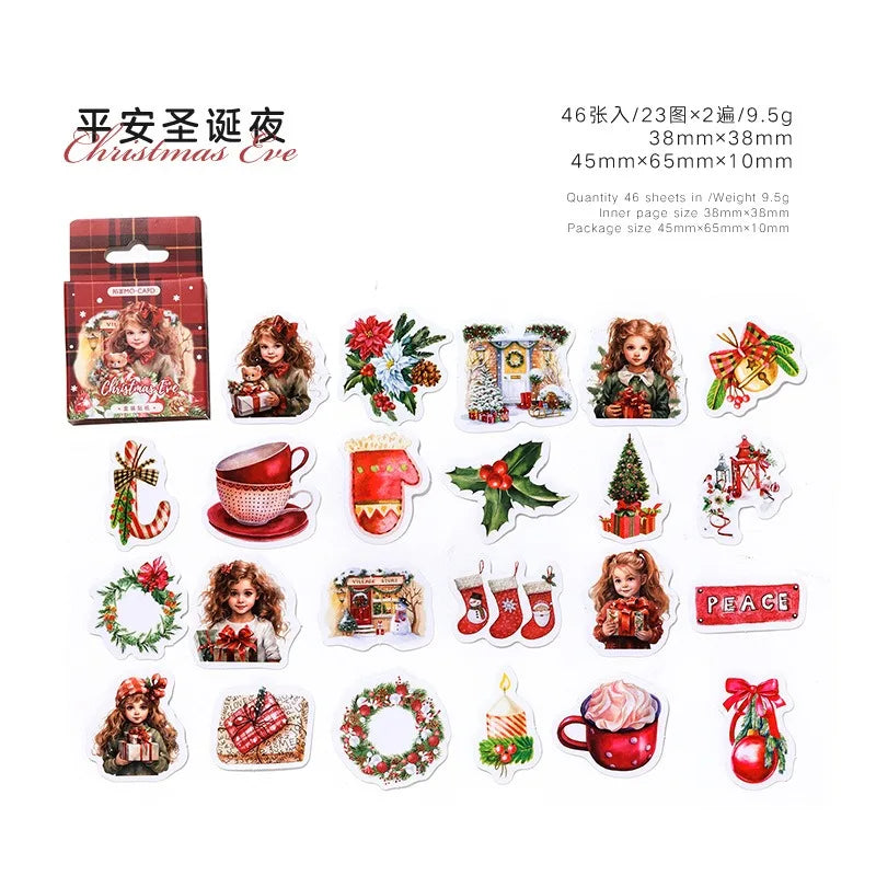 Christmas Time Sticker Pack (45 Stickers)