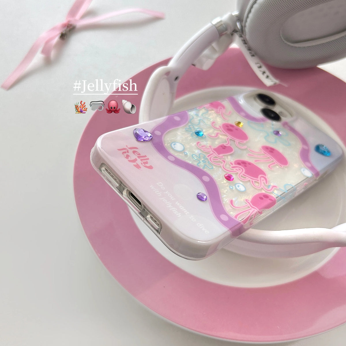 Pearlescent Jellyfish iPhone Case