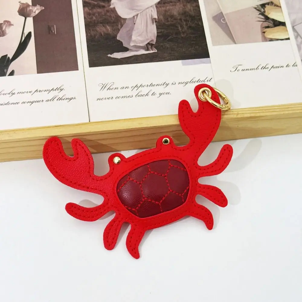 Lovely Beach Style Pu Leather Lobster Pendant Cute Summer Pu Crab Keychain Fashion Hanger Bag Charm Men - Ice Cream Cake