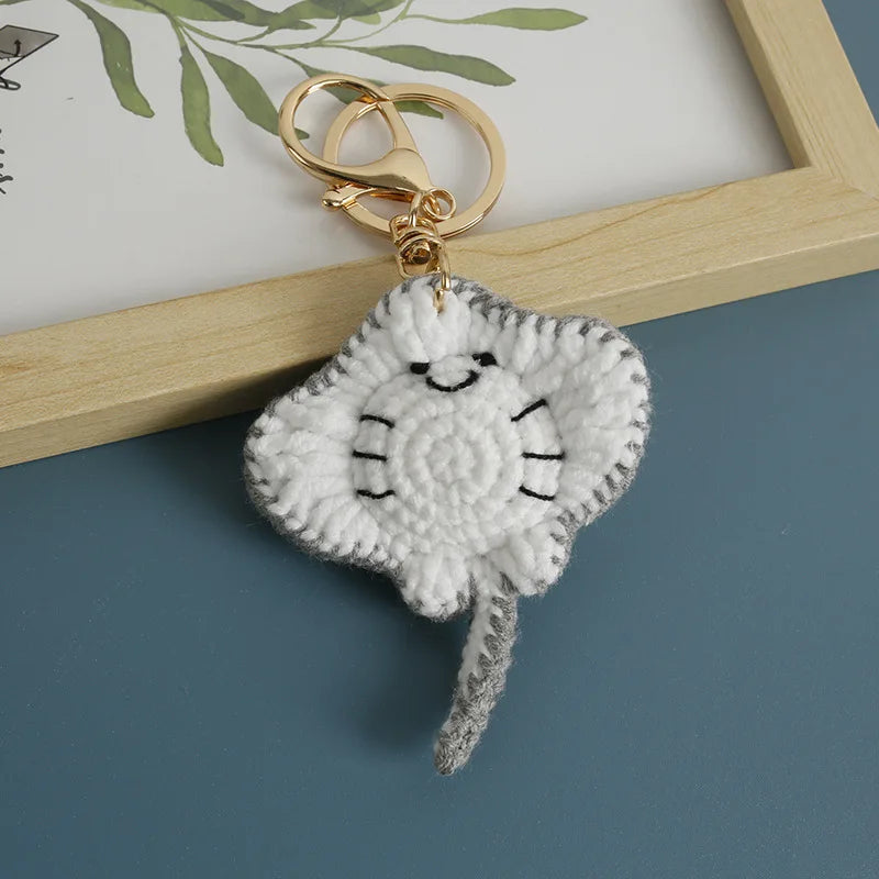 Handmade Crochet Ocean Friends Keychain Charm