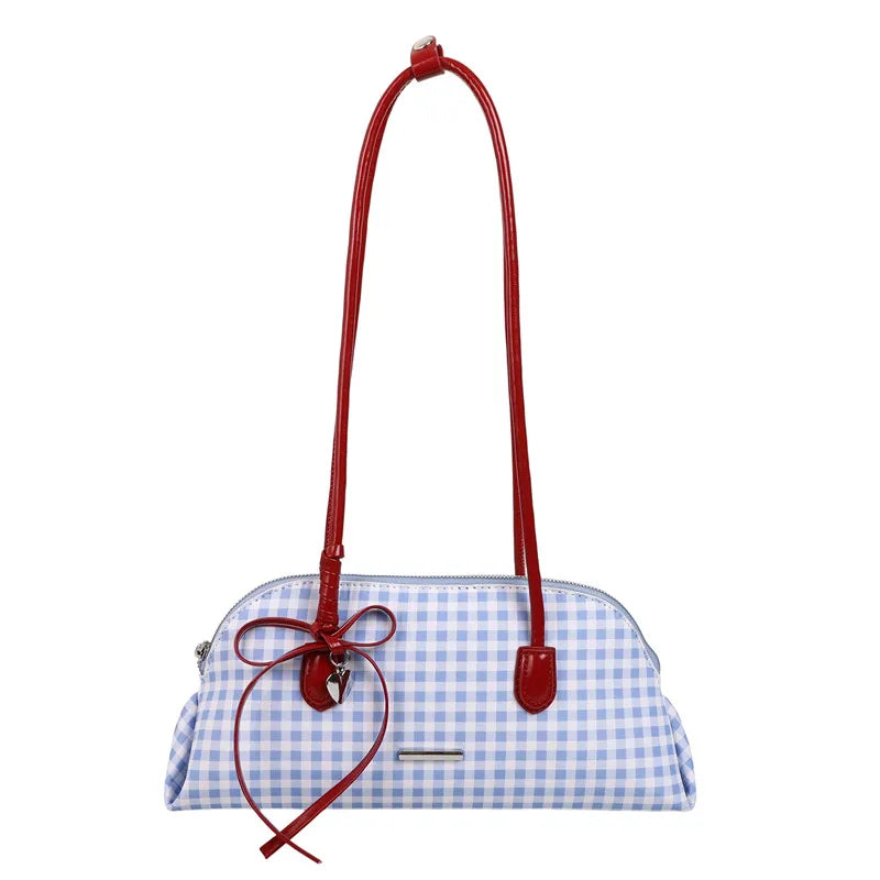 Retro American Style Crossbody Bag Women's Handbag Fashionable Handheld Bag Casual Single Shoulder Bag Simple Style Handbag - Ice Cream Cake
