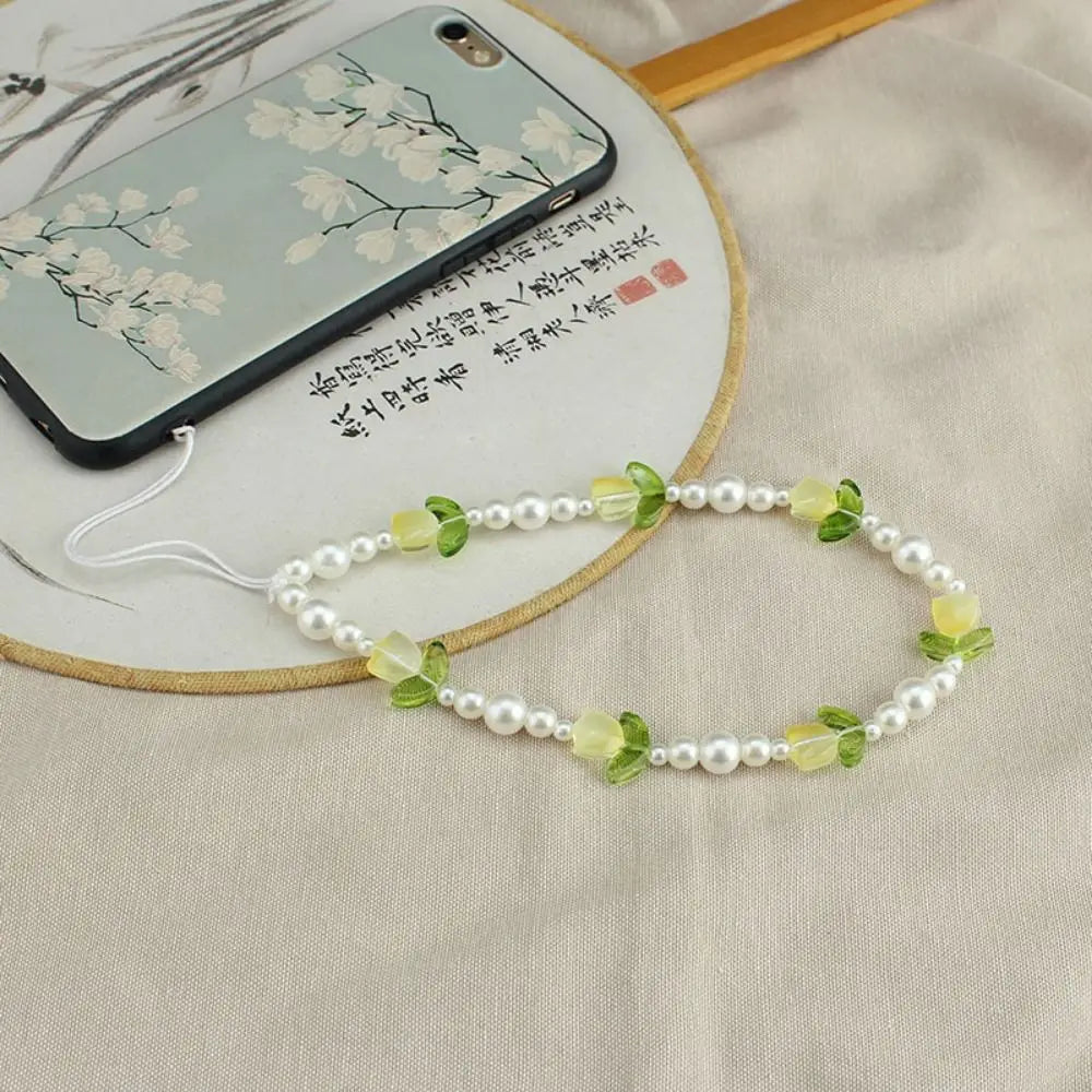 Tulip Beaded Wrist Strap