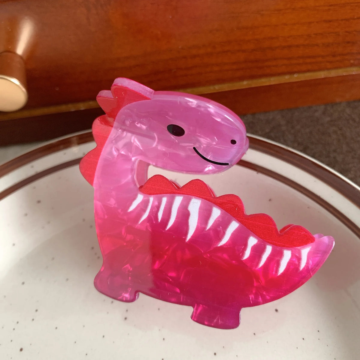 Colourful Dinosaur Hair Claw Clip