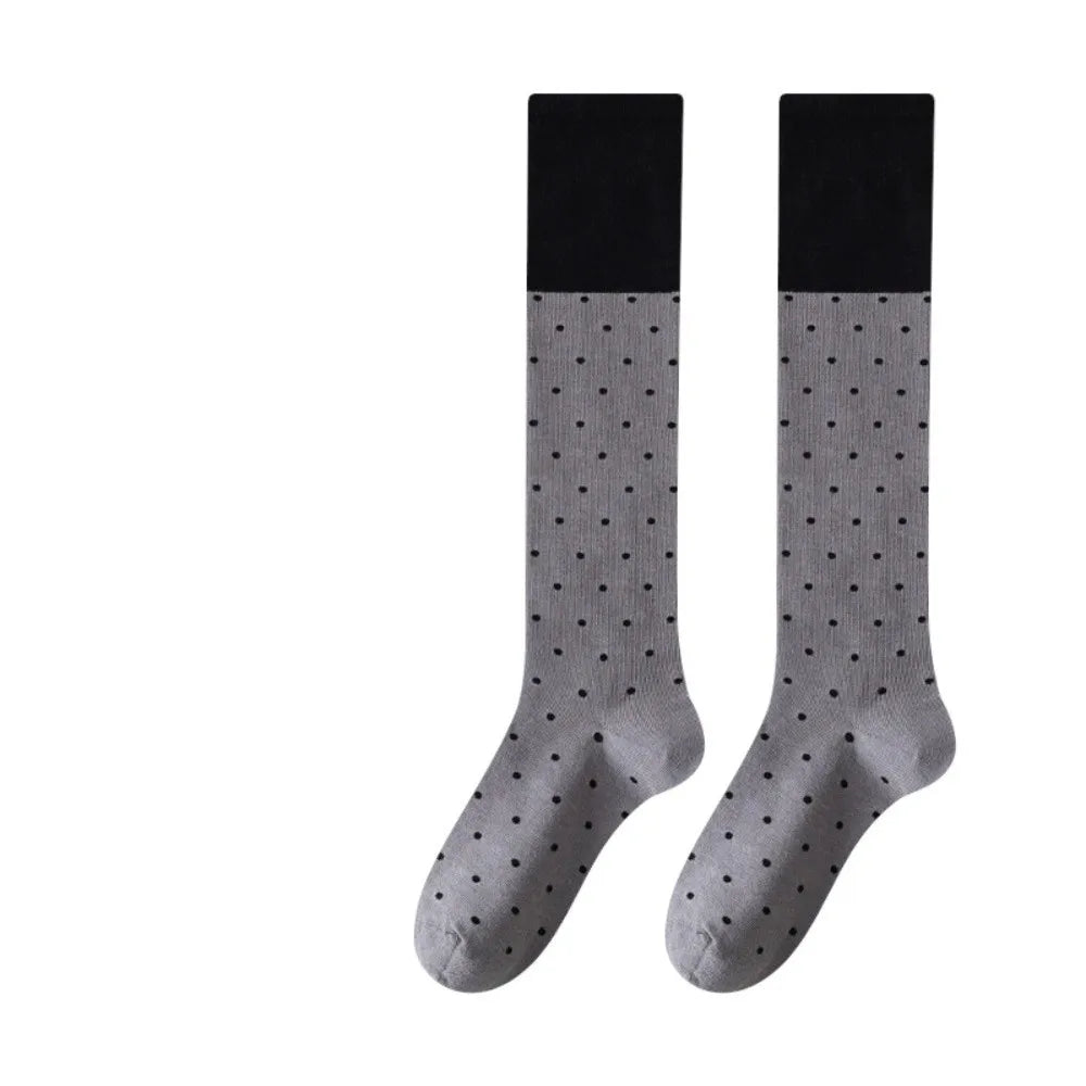 Polka Dot Colourblock Socks