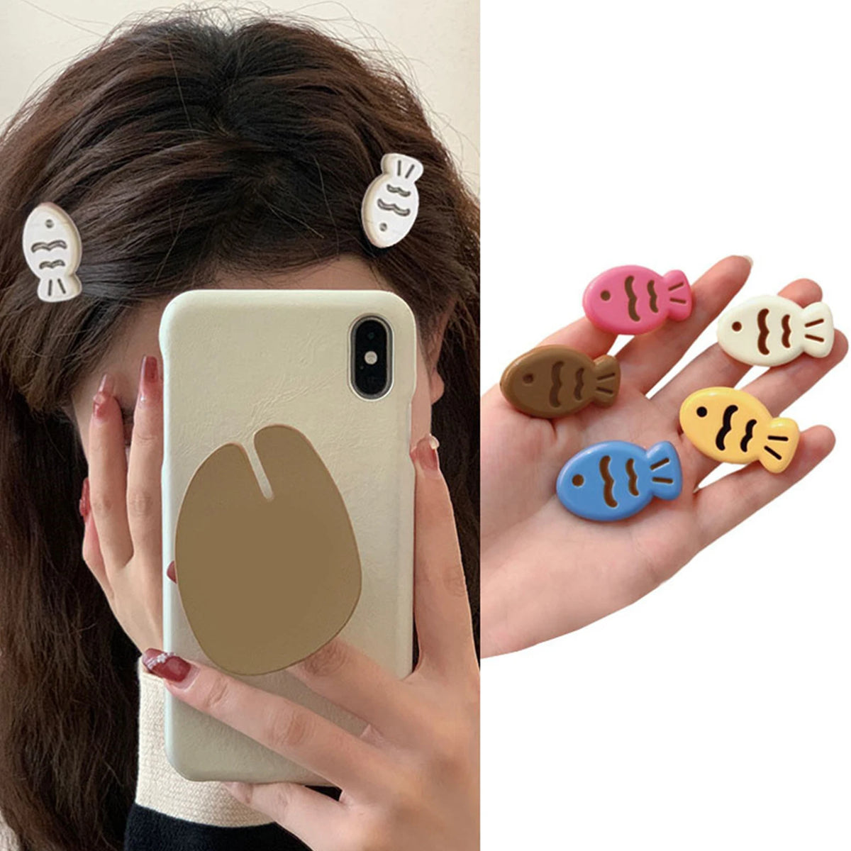 Mini Fish Hairclip - Ice Cream Cake
