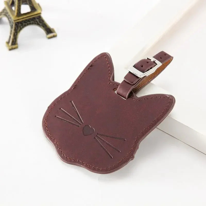 Cat Face Luggage Tag (5 Colours) - Ice Cream Cake