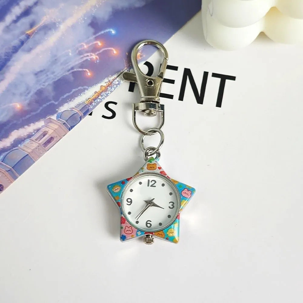 Pop Colour y2K Clip-On Keychain Star Watch