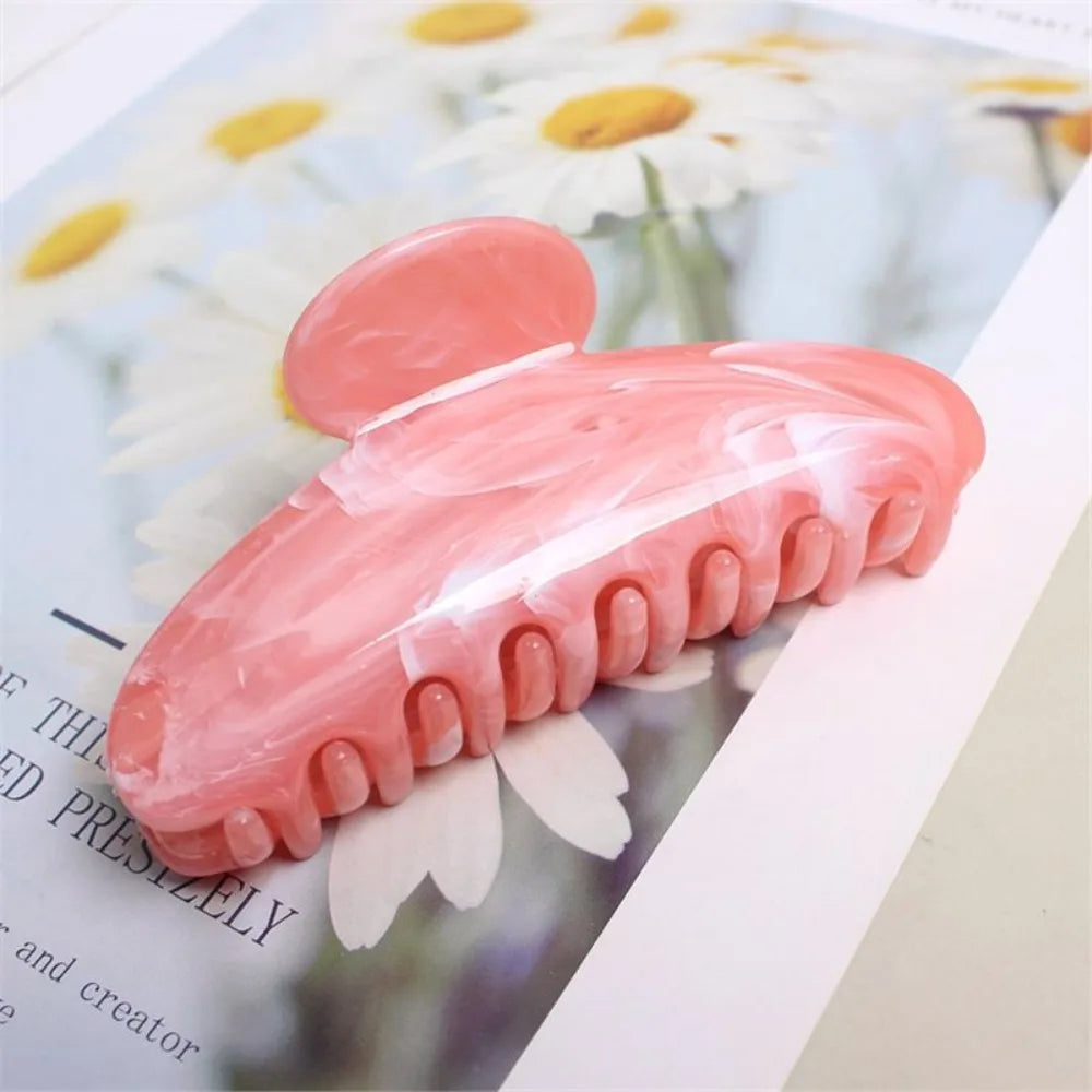 Marble Pattern Hair Claw - Ice Cream Cake