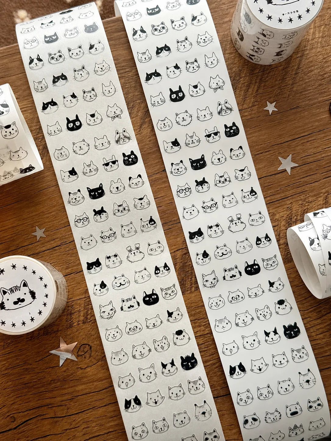 Kitty Cat Face Mega Sticker Sheet
