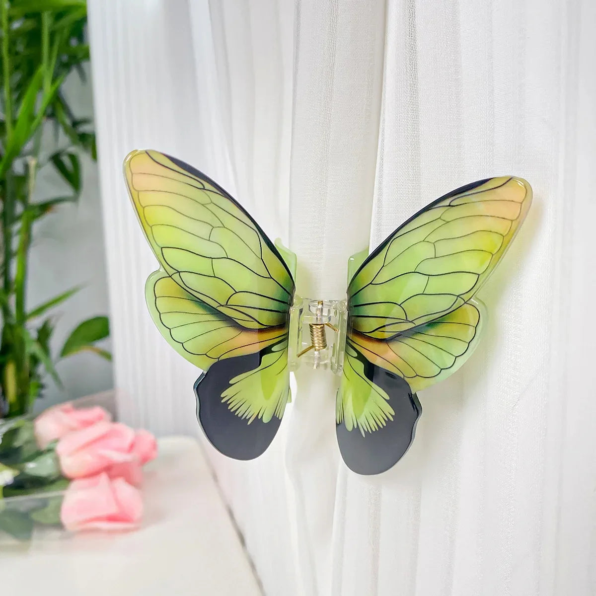 Acrylic Glossy Butterfly Hair Claw