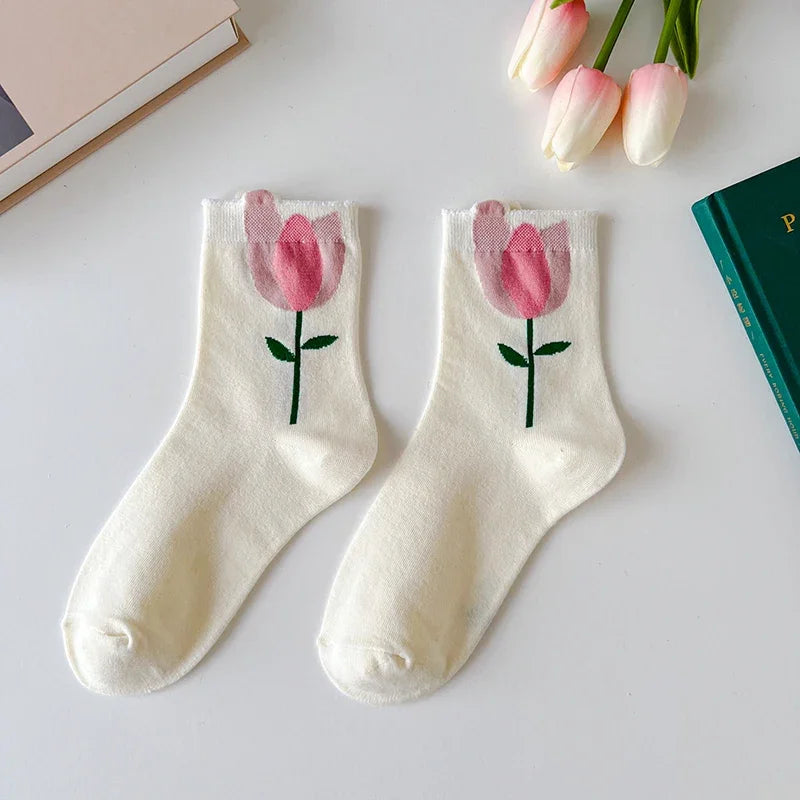 Flower Power Crew Socks