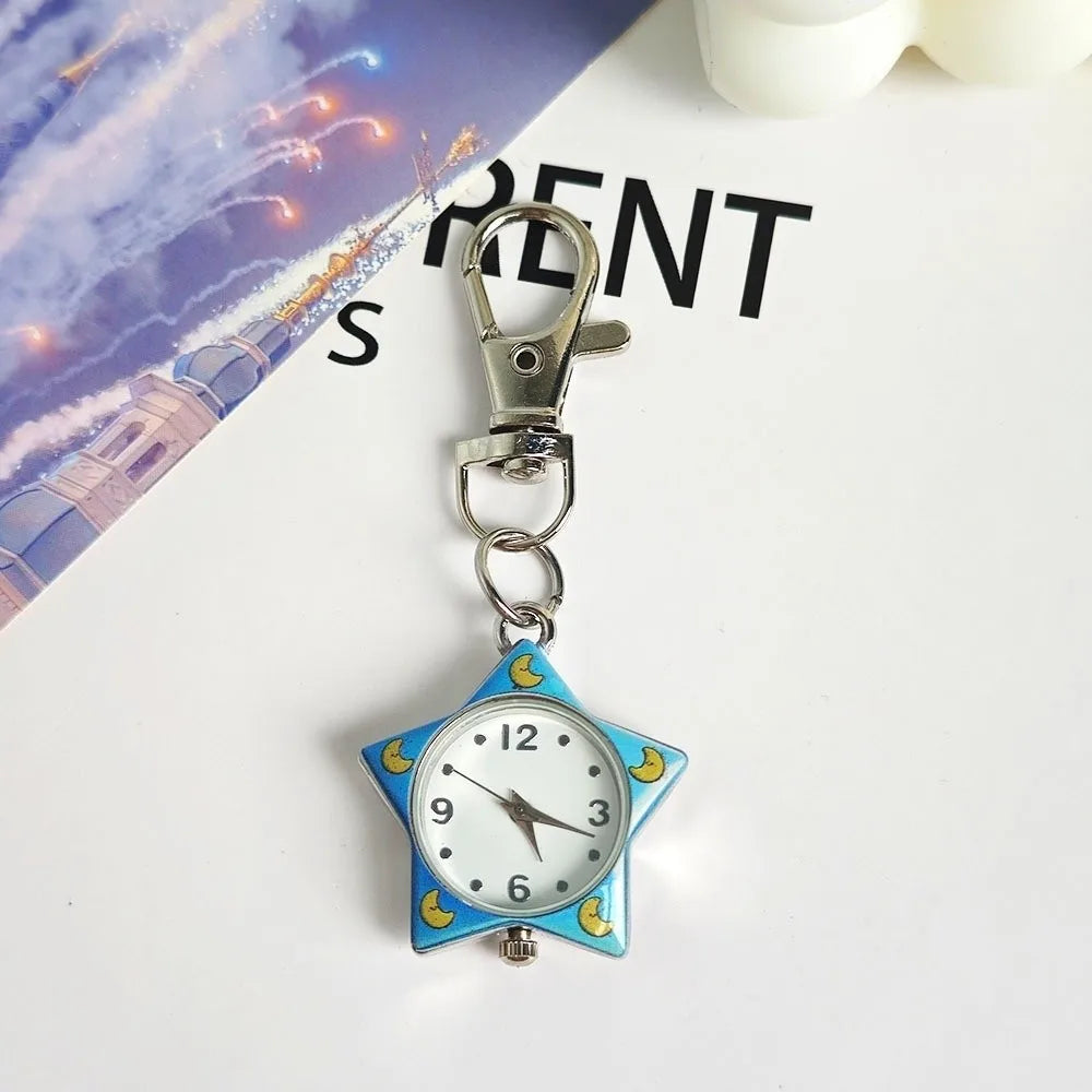 Pop Colour y2K Clip-On Keychain Star Watch