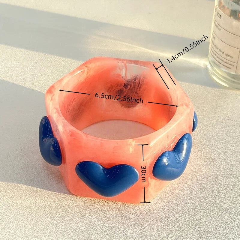 3D Heart Bangle