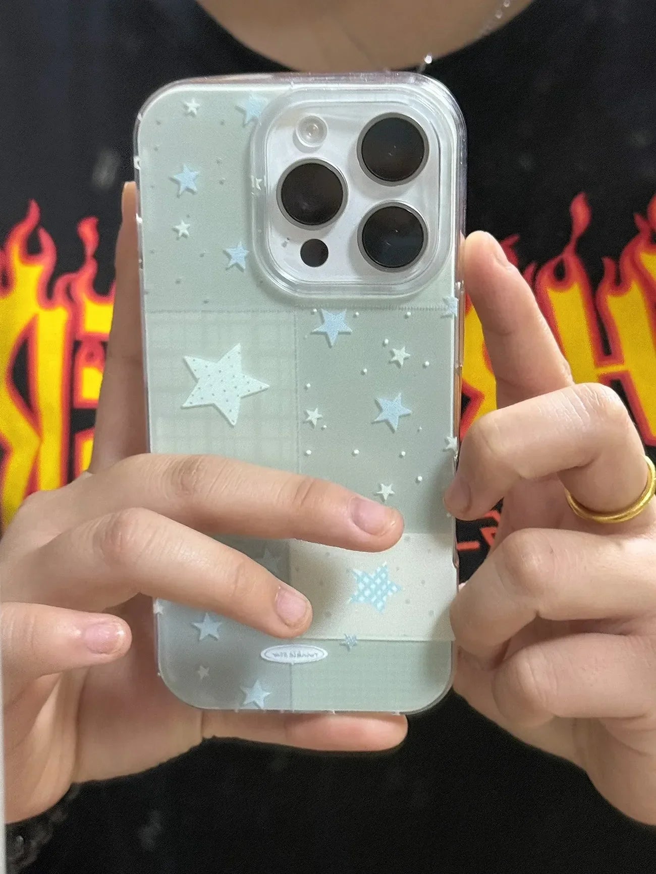 Baby Blue Starry iPhone Case