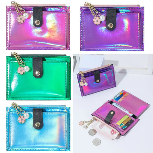 Iridescent Snap Wallet - Ice Cream Cake