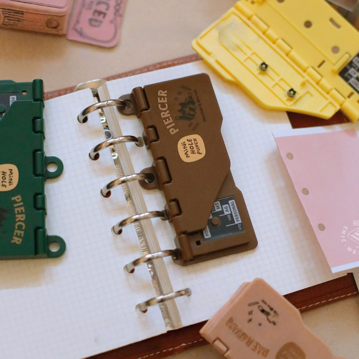 Cat Print Portable Hole Punch