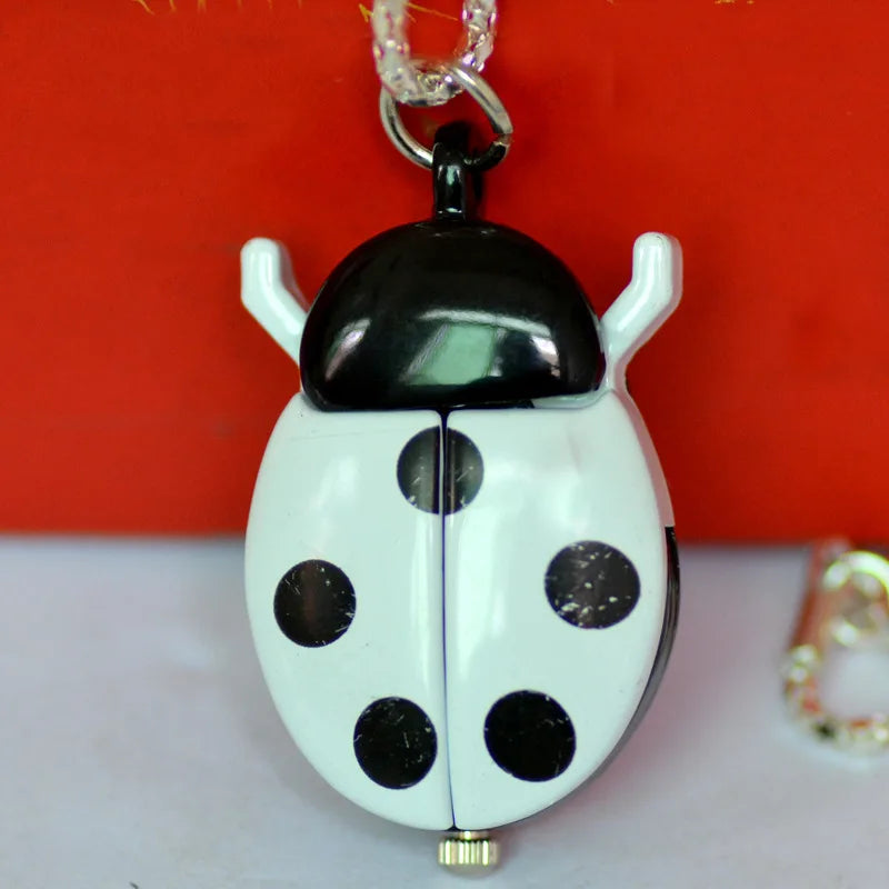 Ladybug Necklace Watch