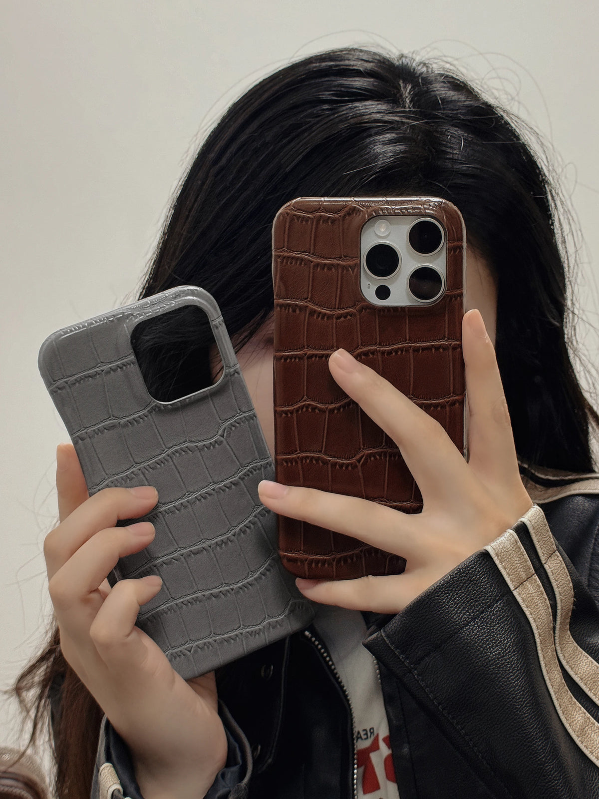 Faux Croc iPhone Case