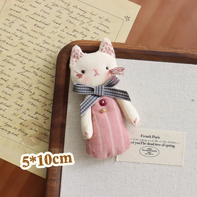 Linen Animal Pals Brooch (6 Designs)