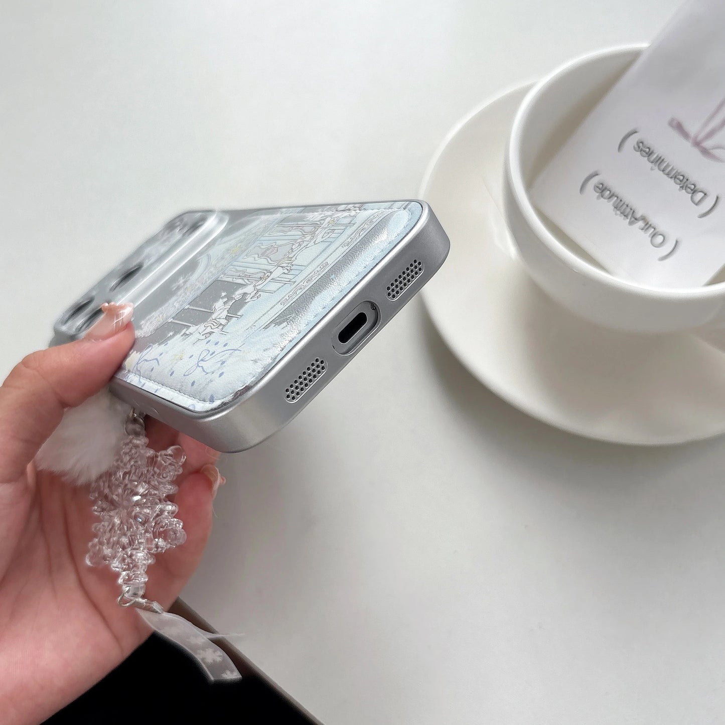 Silver Carousel iPhone Case