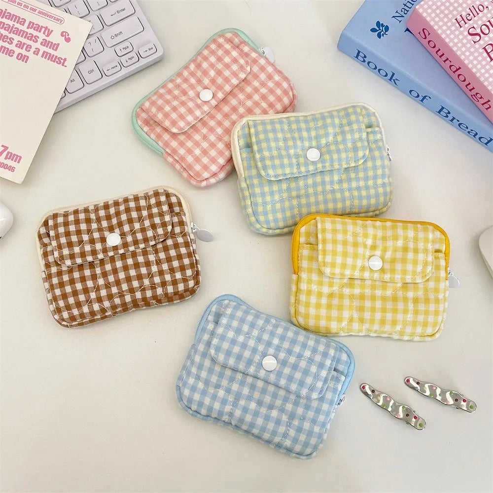 Mini Gingham Coin Purse