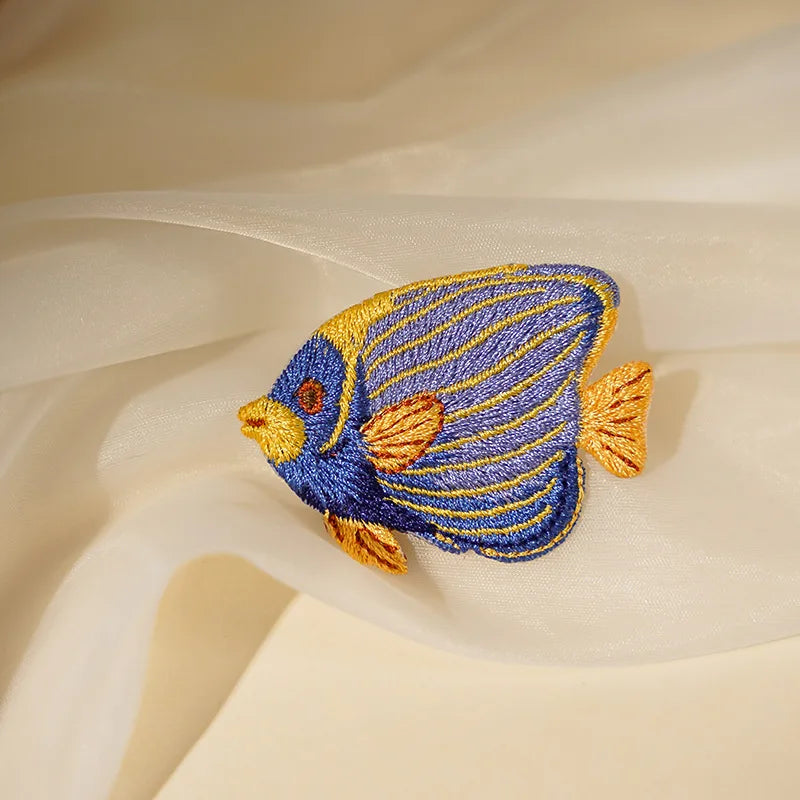 Sealife Embroidered Iron-On Patch