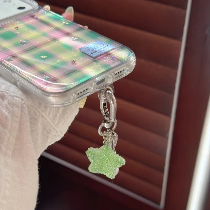 Pink and Green Plaid iPhone Case