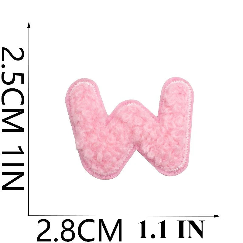 A to Z Terry Alphabet Iron-On Patches - Ice Cream Cake