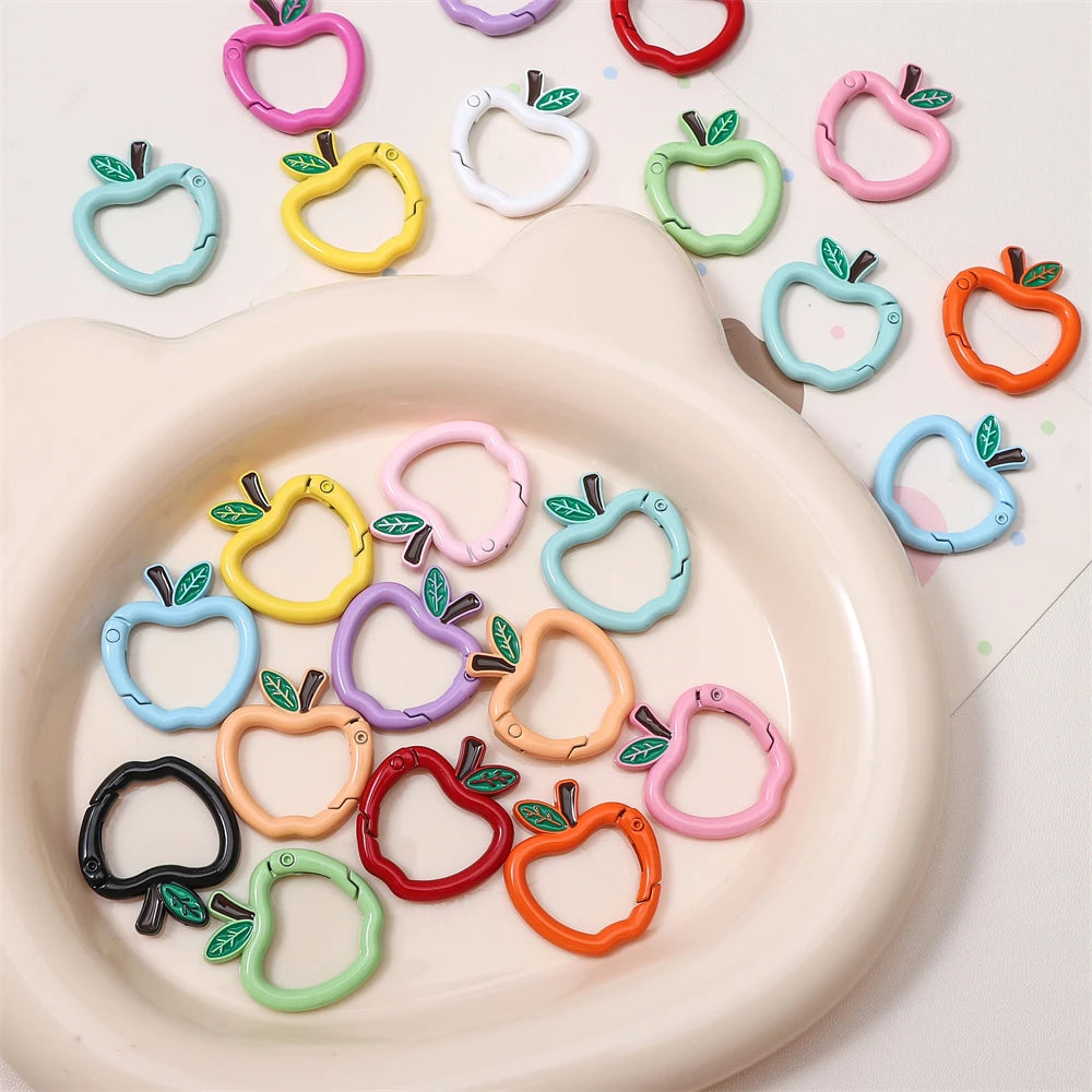 Mini Apple Shaped Carabiner Clip