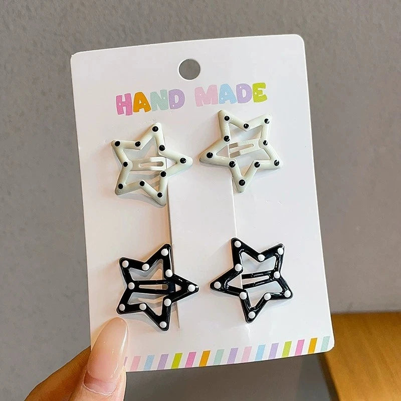 y2K Polka Dot Hair Clip Sets