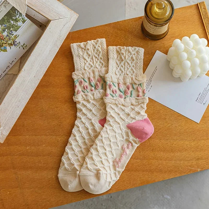 Flower Power Crew Socks
