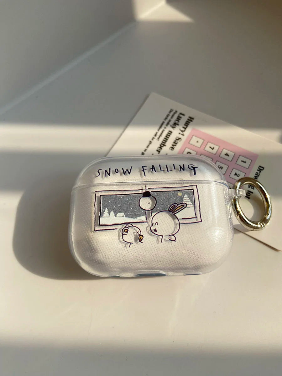 Falling Snow AirPods Charger Case