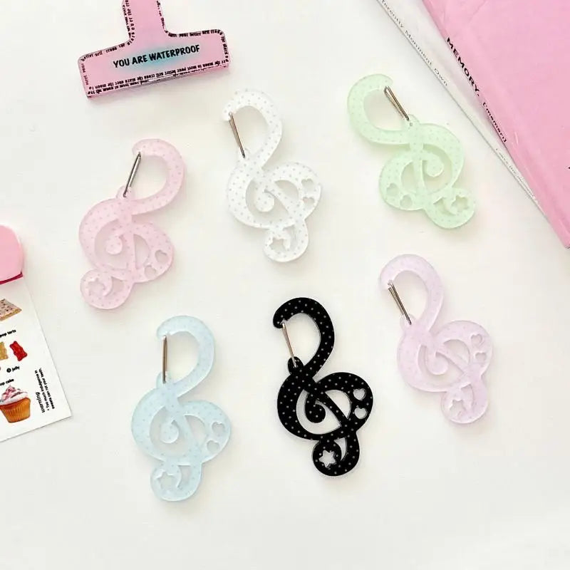 Polka Dot Musical Note Clip