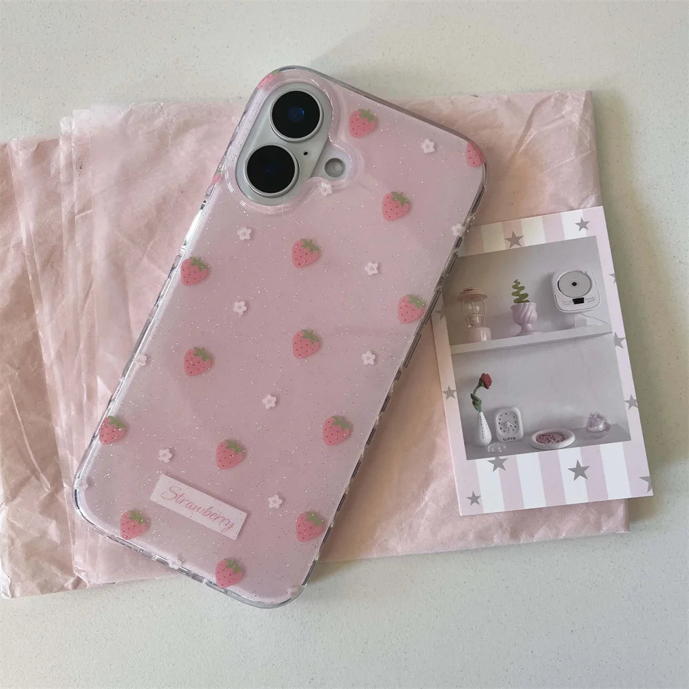 Strawberry Flower iPhone Case