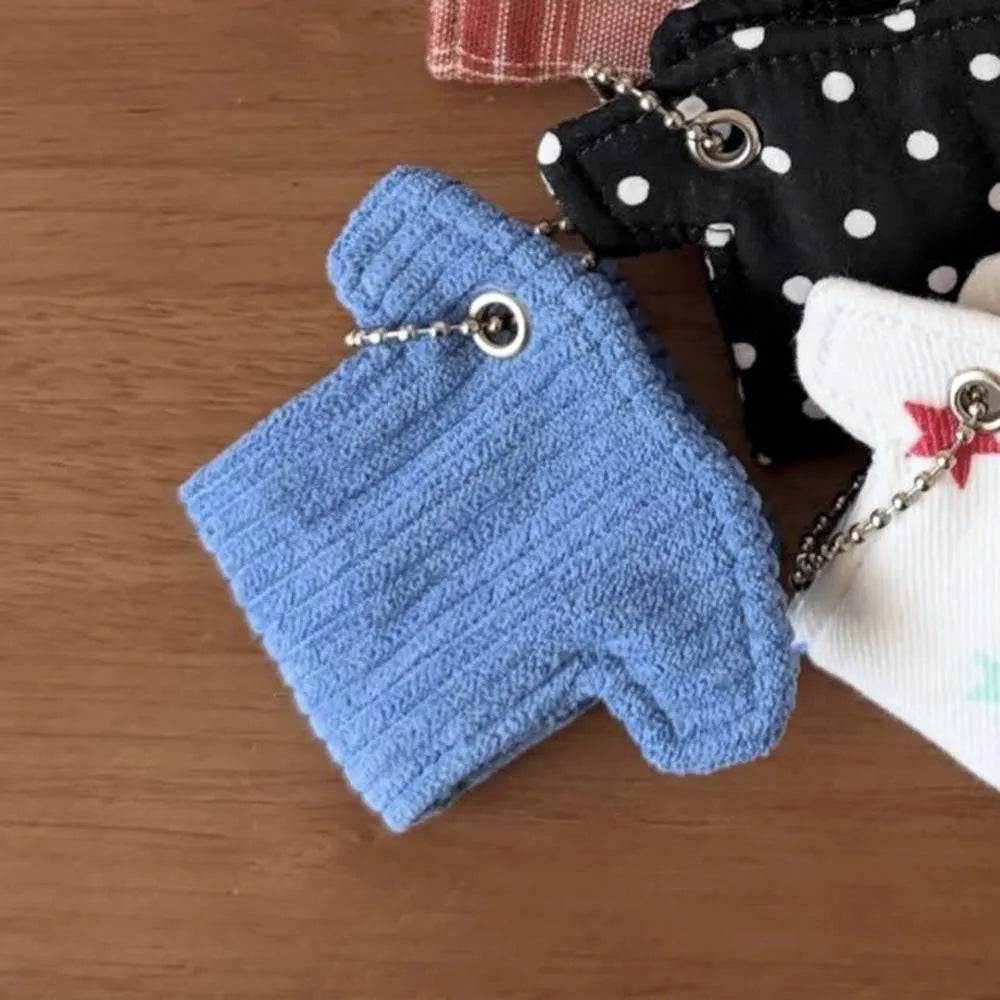 Mini T-Shirt Shaped Cable Tidy Clip-On Keychain Charm