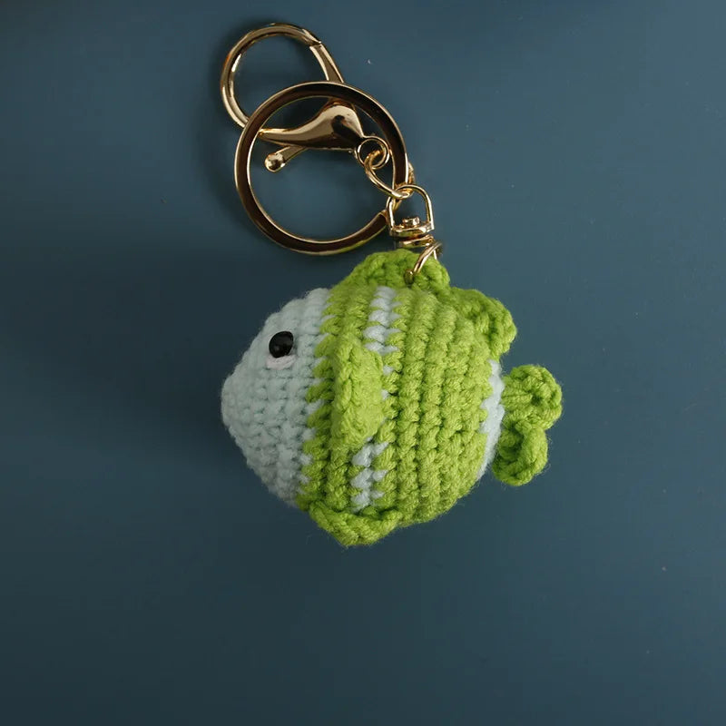 Handmade Crochet Ocean Friends Keychain Charm