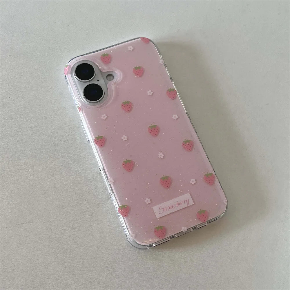 Strawberry Flower iPhone Case