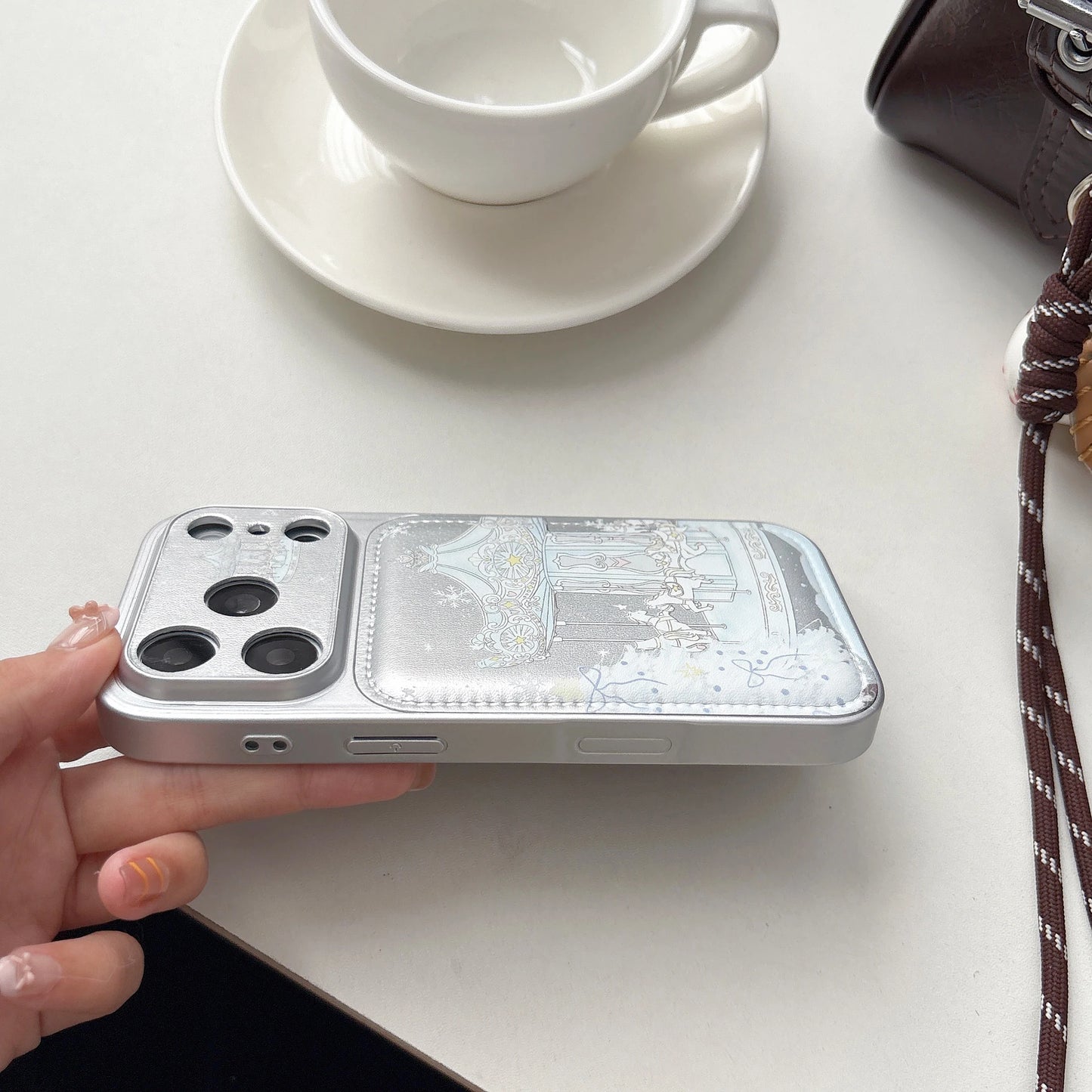 Silver Carousel iPhone Case