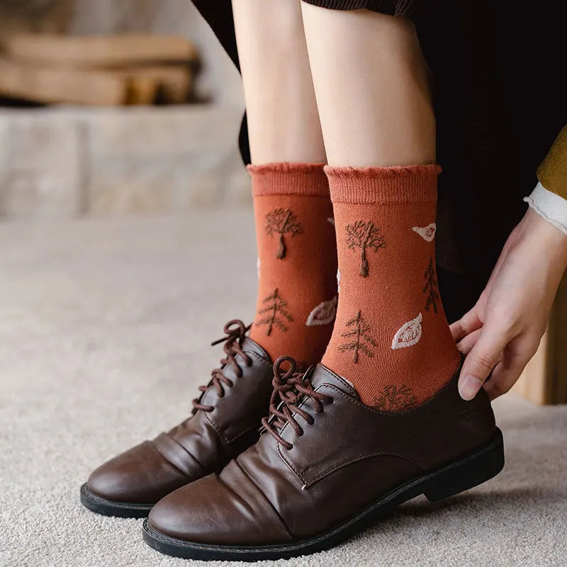 Cottagecore Crew Socks