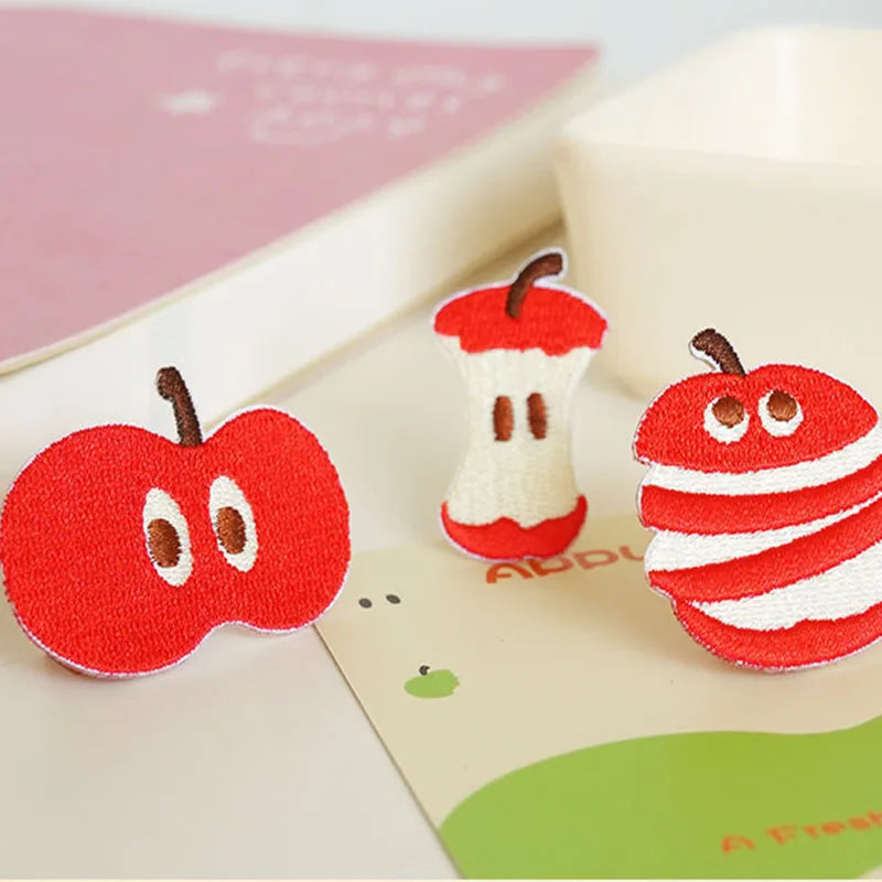 Embroidered Apple Patch (5 Designs)