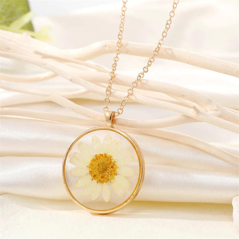 Dried Flower Charm Jewelry
