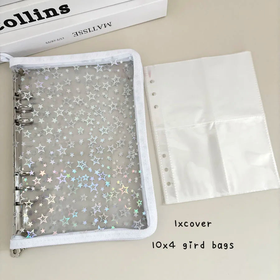 A5 Iridescent Star Ring Binder