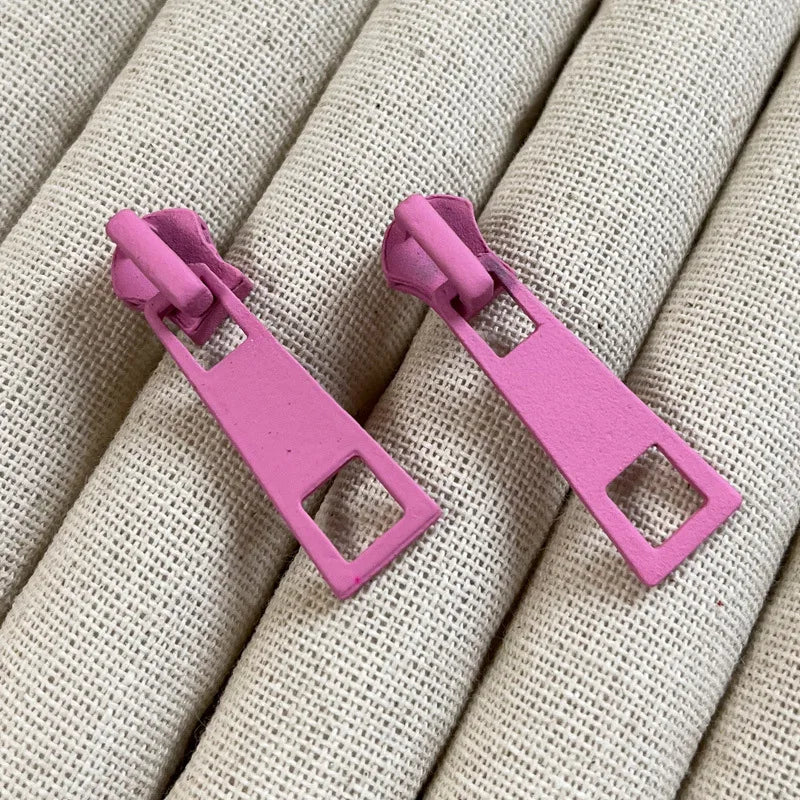 Zipper Pull Earrings