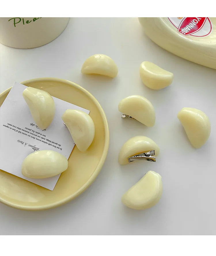 5pcs Simulation Food Hairpins Personality Garlic Funny Hair Clips Funny Hairgrips Creative Fashion Hair Accessories Hair Pins - Ice Cream Cake