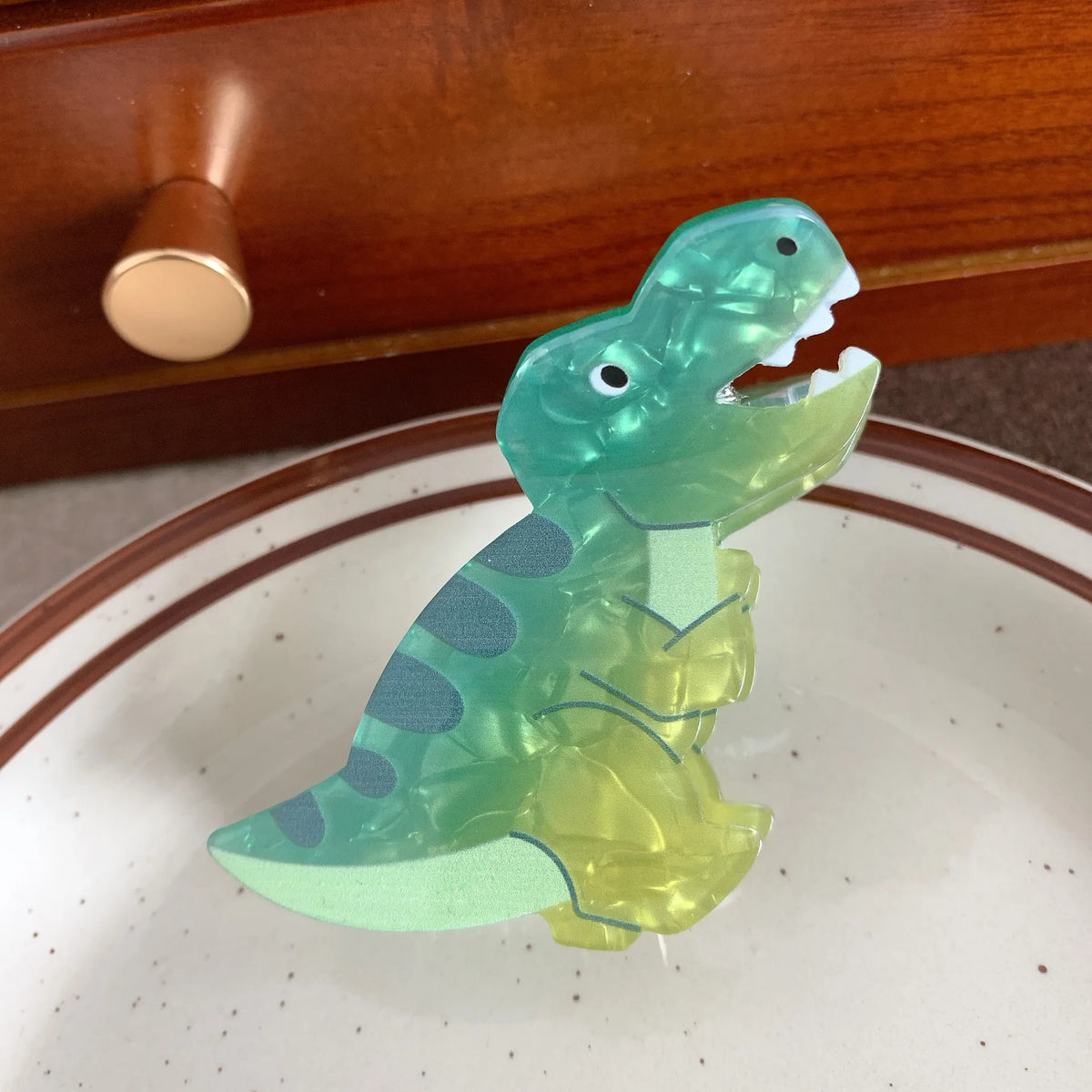 Colourful Dinosaur Hair Claw Clip